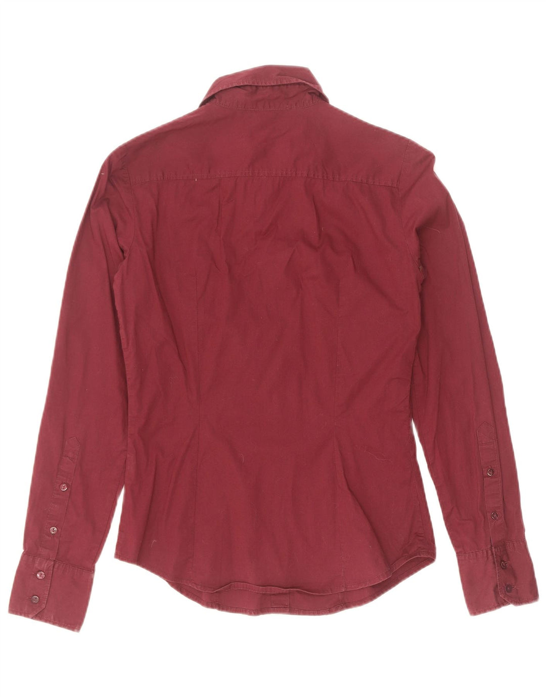 Gas Womens Shirt UK 10 Small Kastanienbraun Baumwolle