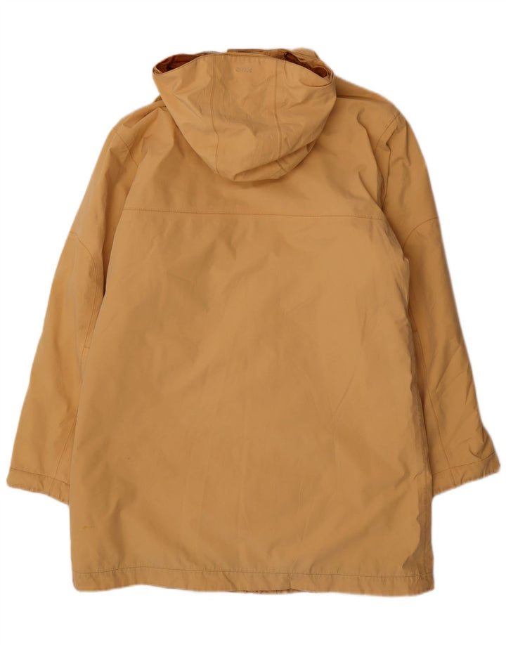 Vintage Damen Kapuzenmantel IT 46 Großes gelbes Nylon