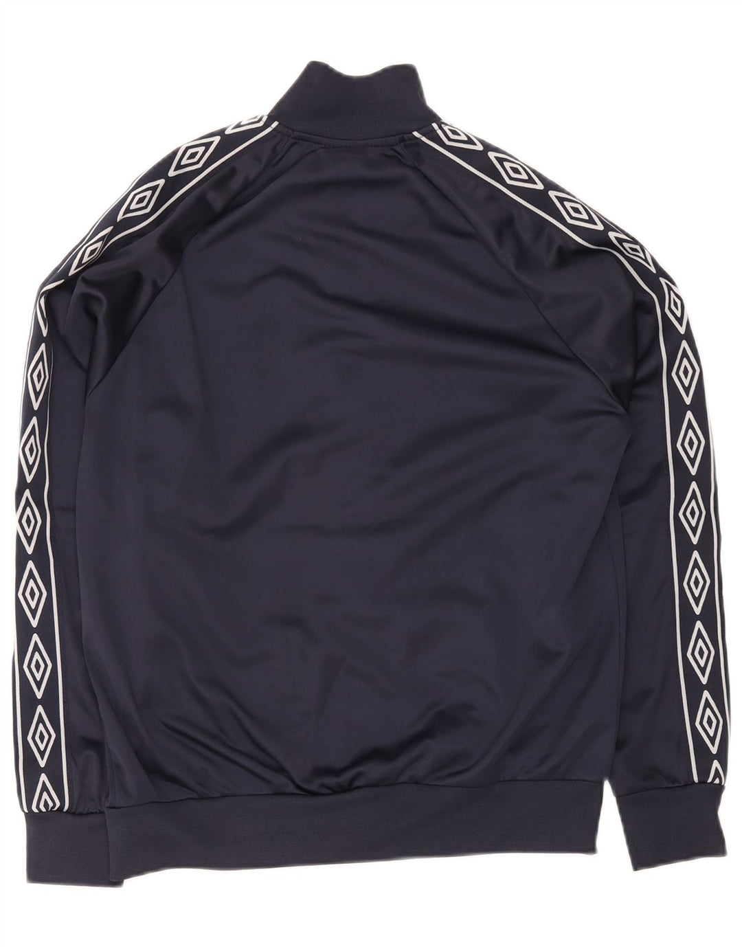 Umbro Herren-Trainingsanzug-Oberteil, mittleres marineblaues geometrisches Polyester