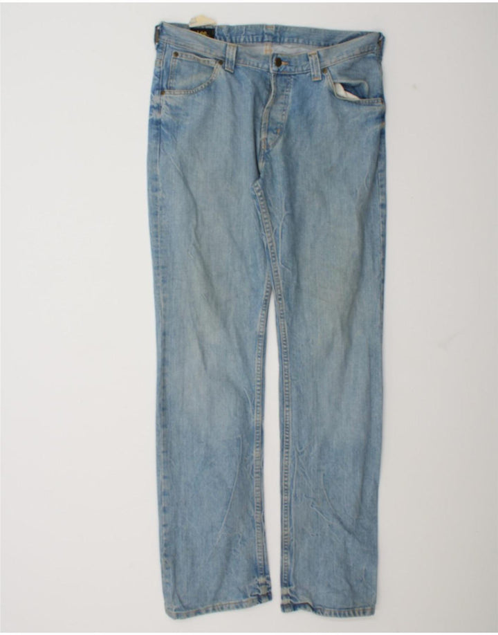 Lee Herren Straight Jeans W33 L34 Blaue Baumwolle