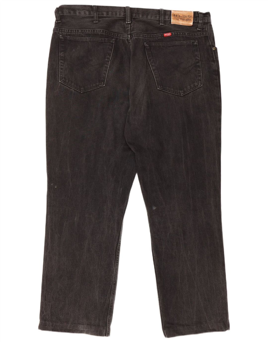 WRANGLER Mens Regular Straight Jeans W40 L29 Black Cotton