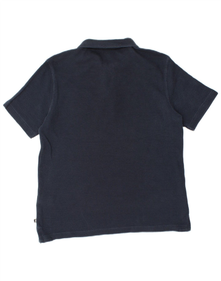 TED BAKER Herren-Poloshirt, Größe 2, klein, marineblaue Baumwolle