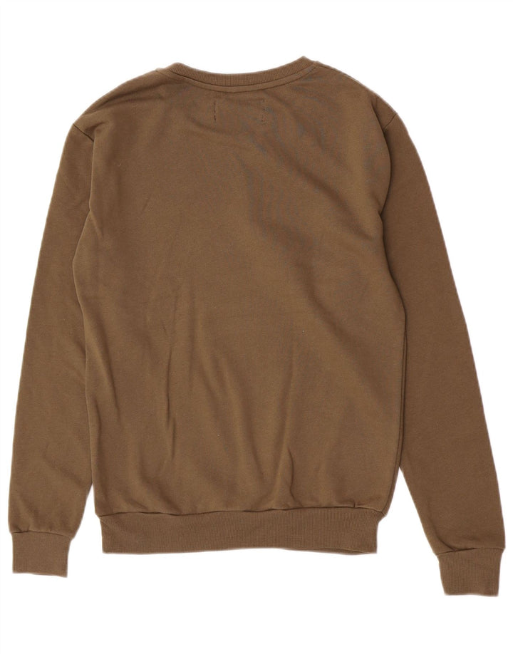 Zara Herren-Sweatshirt-Pullover, kleine braune Baumwolle