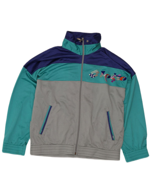 Lotto Jungen-Trainingsanzug, Oberteil, Jacke, 11–12 Jahre, XL, Türkis, Farbblock, Sport