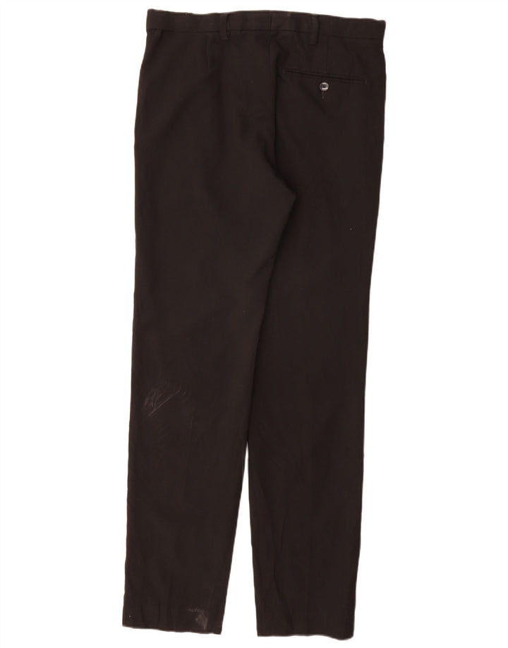 Marks & Spencer Damen Slim Fit Anzughose W30 L33 Schwarz Polyester