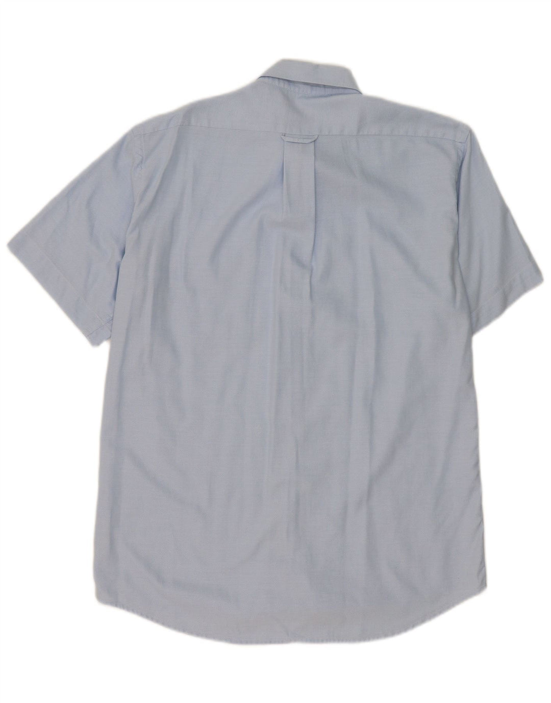 Lacoste Herren-Kurzarmhemd, Größe 40, mittelblaue Baumwolle