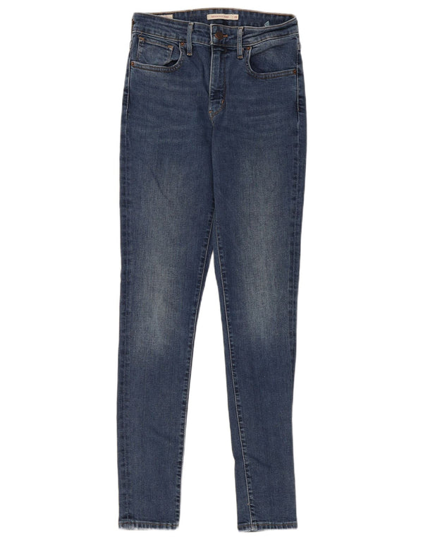 Levi's Damen 721 High Rise Skinny Jeans W28 L32 Blaue Baumwolle