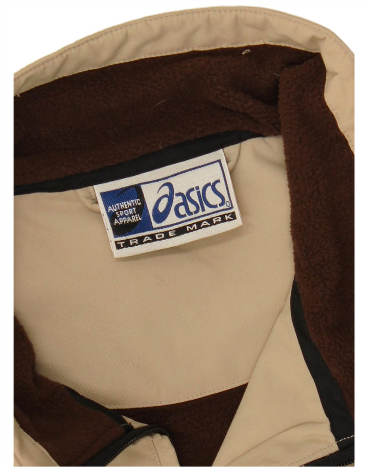 Asics Herren Bomberjacke UK 40 Large Beige Polyamid