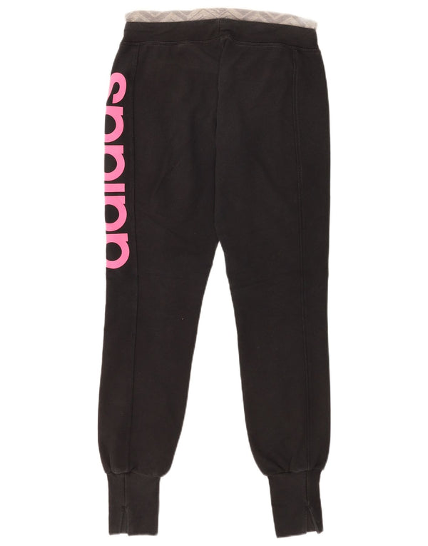 Adidas Damen Climalite Trainingshose Jogger UK 4/6 XS Schwarz