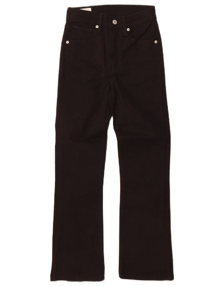 Levi's Damen Bootcut Jeans W24 L26 Schwarze Baumwolle