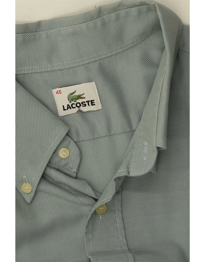 Lacoste Herren Kurzarmhemd Größe 45 XL Grün