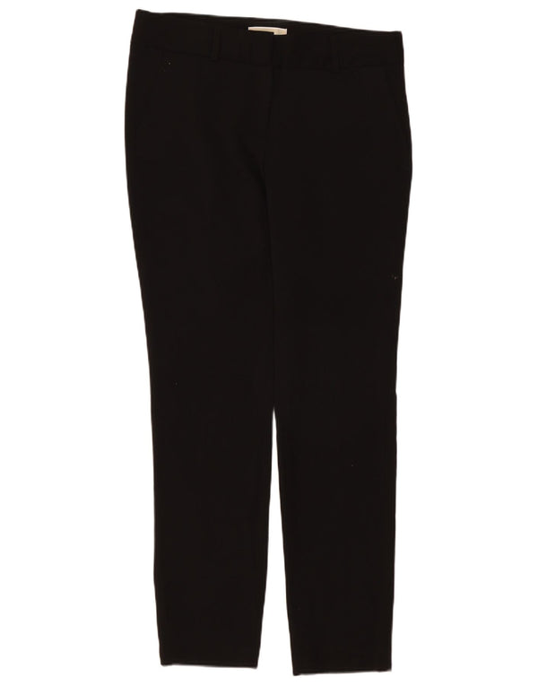 Michael Kors Damen Slim Chino-Hose US 8 Medium W34 L31 Schwarz Polyester