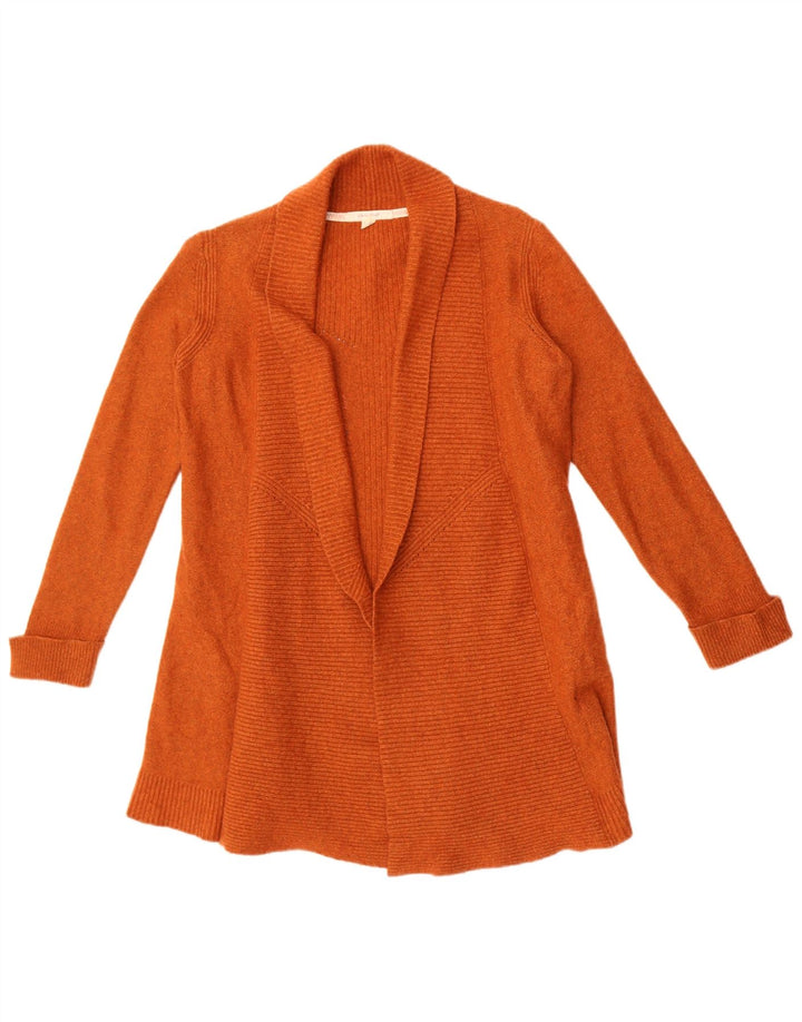 White Stuff Offener Damen-Cardigan-Pullover UK 10 Small Orange Nylon