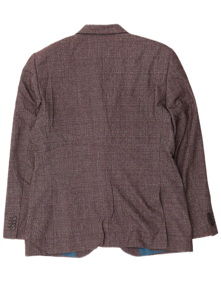 Marks & Spencer Herren-Blazer mit 2 Knöpfen, schmal, UK 42, XL, Grau, Polyester