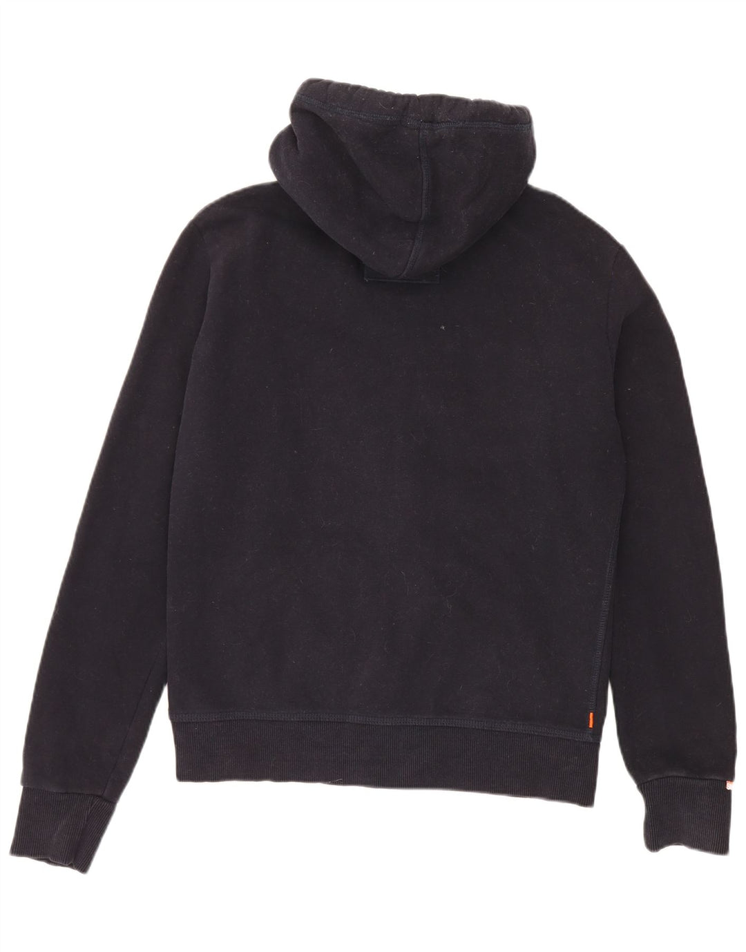 Superdry Herren-Kapuzenpullover mit Reißverschluss, mittelmarineblaue Baumwolle
