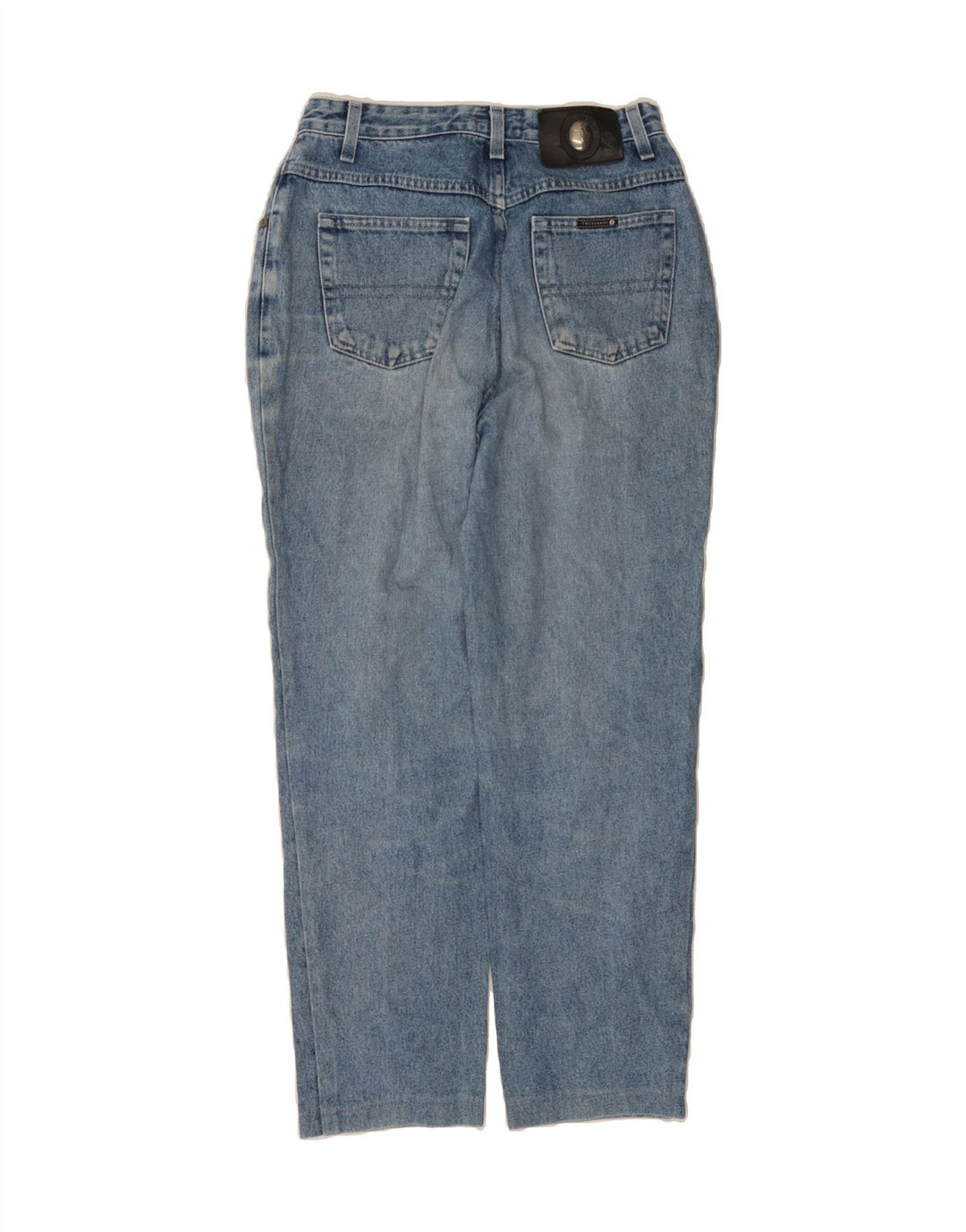 TRUSSARDI Womens Tapered Jeans W29 L27 Blue Cotton Vintage Trussardi and Second-Hand Trussardi from Messina Hembry 