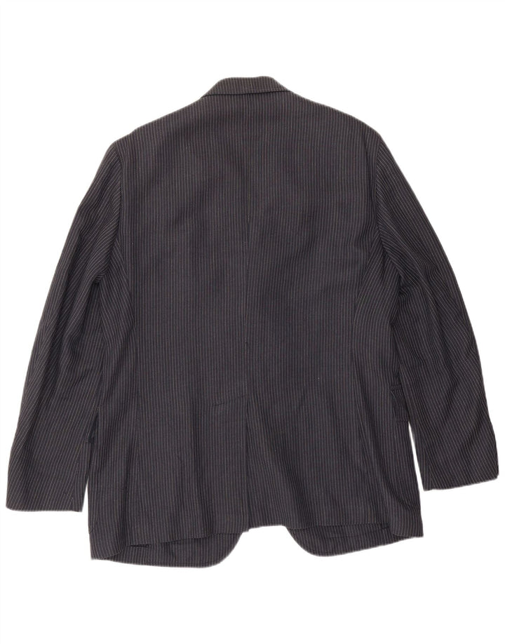 Polo Ralph Lauren Herren-Blazerjacke IT 48 Mittelmarineblauer Nadelstreifen