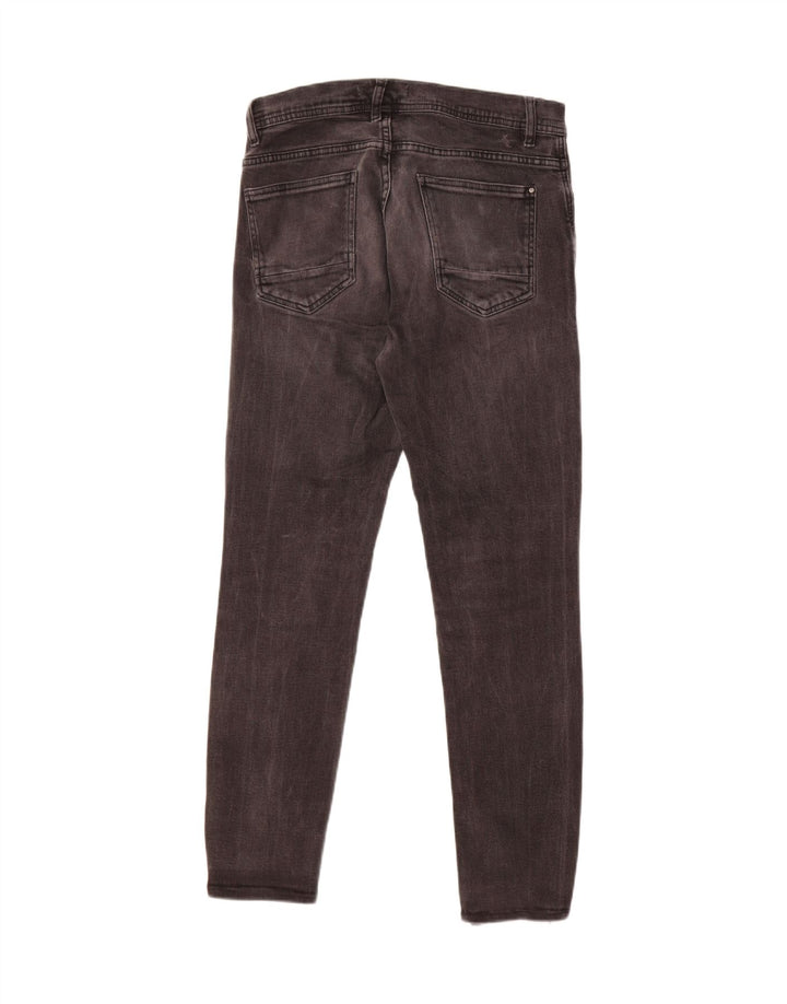ZARA Mens Distressed Slim Jeans W40 L27 Black Vintage Zara and Second-Hand Zara from Messina Hembry 