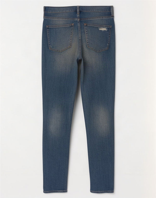 Gap Damen Distressed Skinny Jeans US 10 Large W30 L27 Blaue Baumwolle