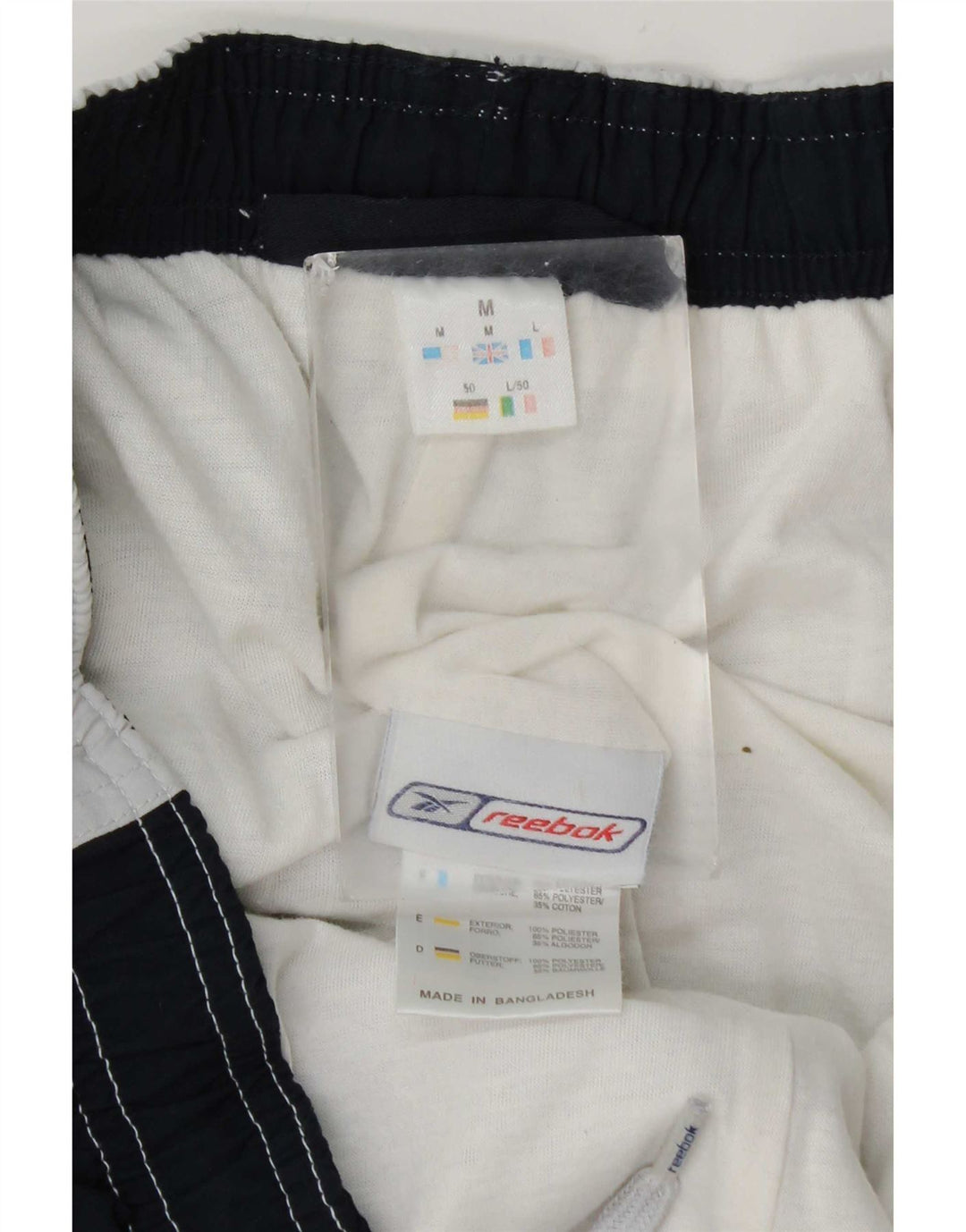 Reebok Herren Bermuda Sport Shorts Mittelgraues Colourblock-Polyester