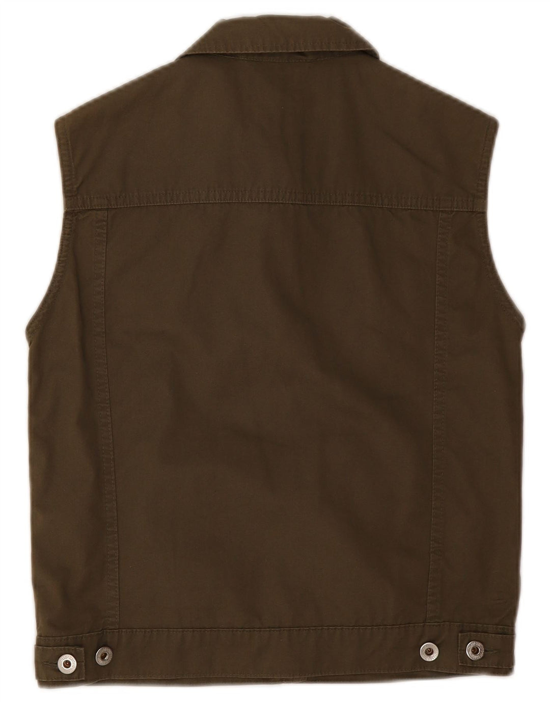 Mustang Damen Jeansweste UK 12 Medium Khaki Baumwolle