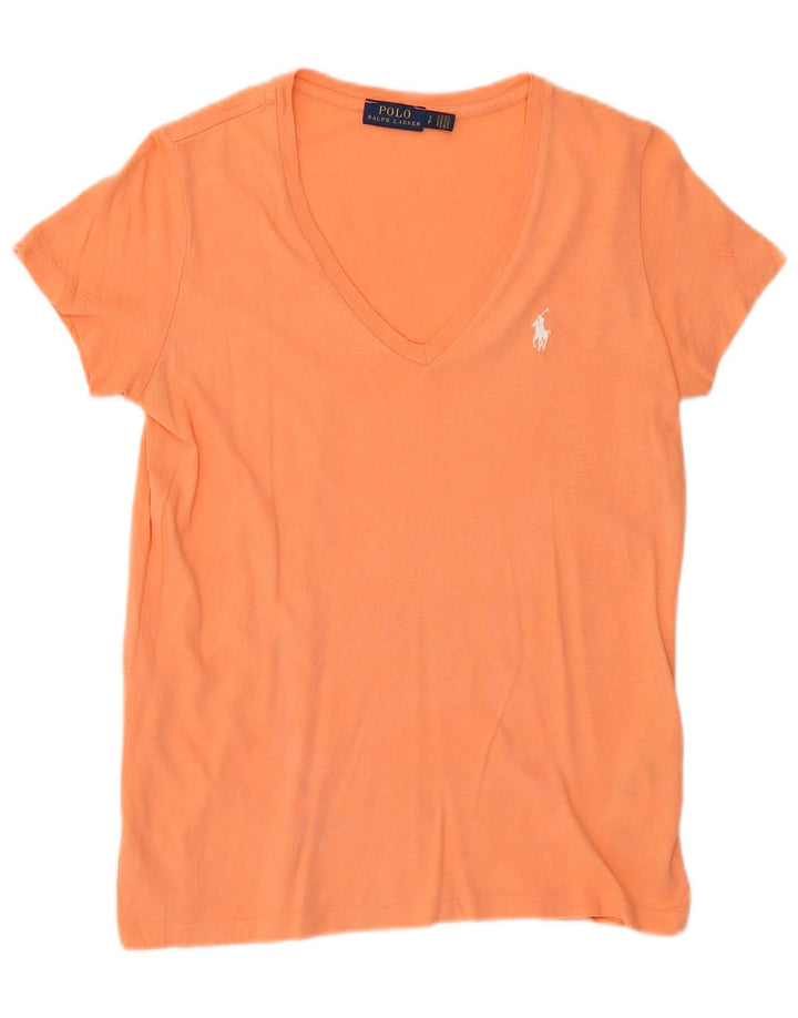 Polo Ralph Lauren Damen T-Shirt Top Small Orange Baumwolle