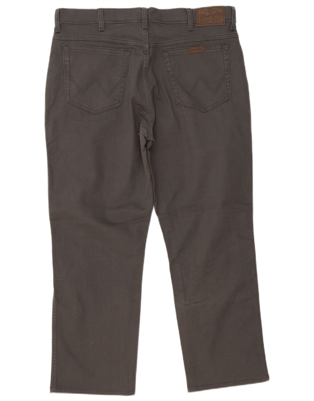 Wrangler Herren Straight Jeans W38 L30 Graue Baumwolle