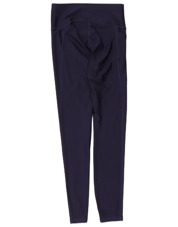 Under Armour Damen Leggings UK 8 Small Marineblau Polyester