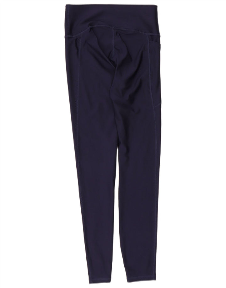 Under Armour Damen Leggings UK 8 Small Marineblau Polyester