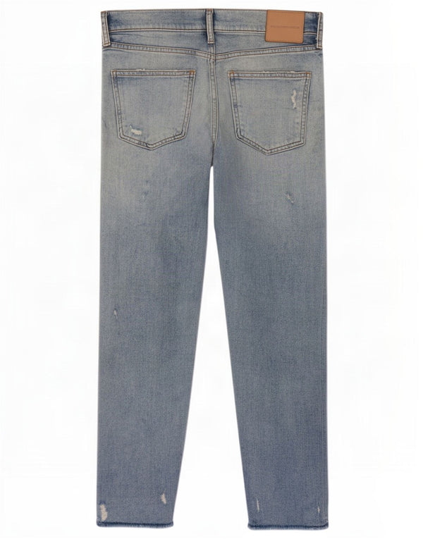 Zara Damen Distressed Slim Jeans EU 38 Small W28 L27 Blau