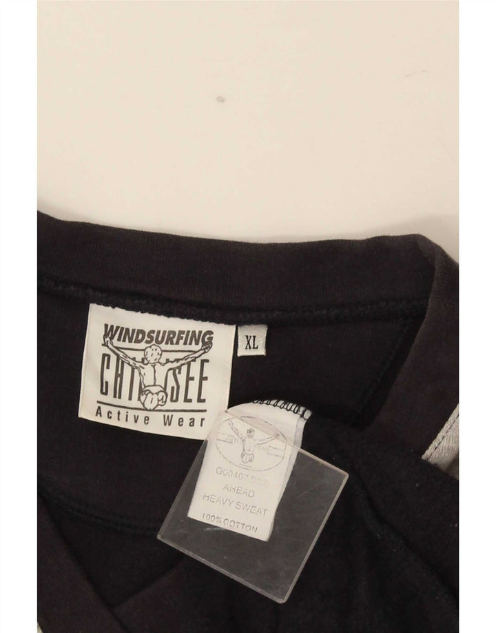 Chiemsee Herren-Trainingsanzug-Oberteil, Jacke, XL, Schwarz, Colourblock-Baumwolle