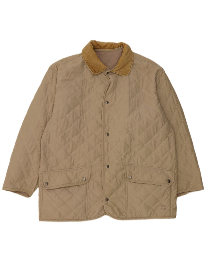 Belfe & Belfe Herren Steppjacke IT 52 XL Beige Baumwolle