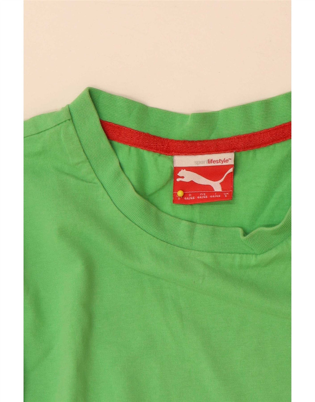 Puma Herren T-Shirt Top Small Grün Baumwolle