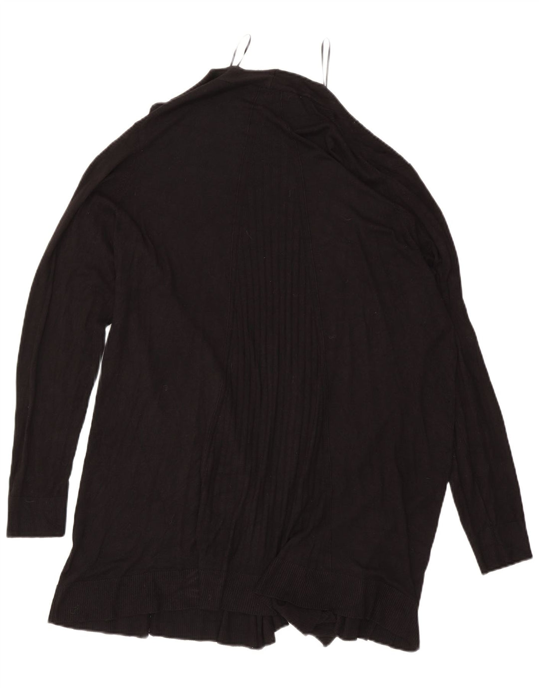 Marks & Spencer Damen Longline Open Cardigan Pullover UK 18 XL Schwarz