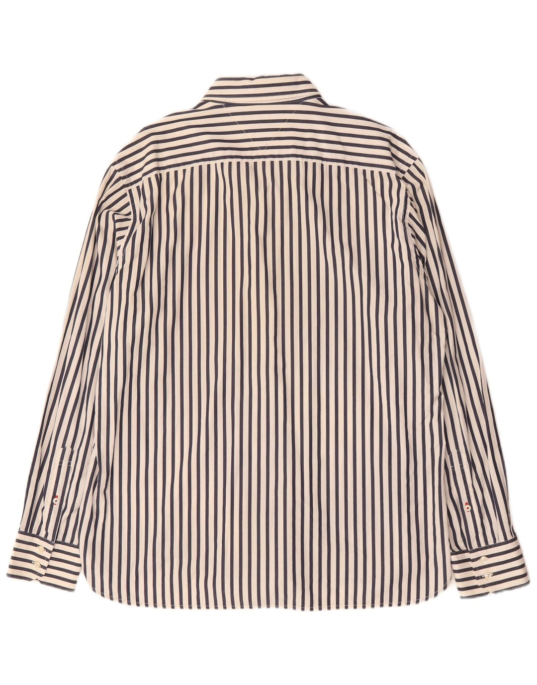 Tommy Hilfiger Herrenhemd XL weiß gestreift aus Baumwolle