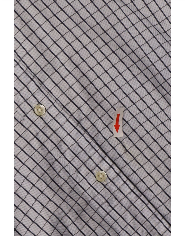 Massimo Dutti Herrenhemd Mittelblau kariert