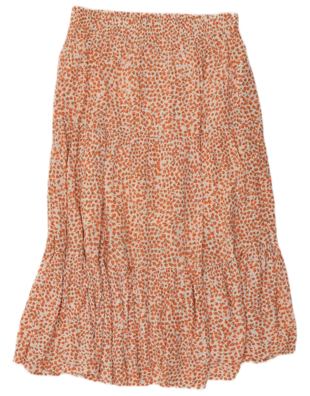FRENCH CONNECTION Damen A-Linienrock US 8 Medium W30 Orange Floral