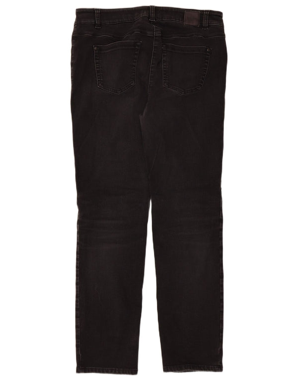 Roxy Damen Slim Jeans UK 18 XL W32 L30 Schwarze Baumwolle