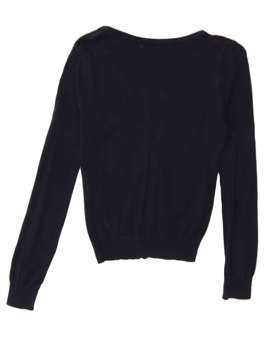 BENETTON Womens Cardigan Sweater UK 8 Small Navy Blue Vintage Benetton and Second-Hand Benetton from Messina Hembry 