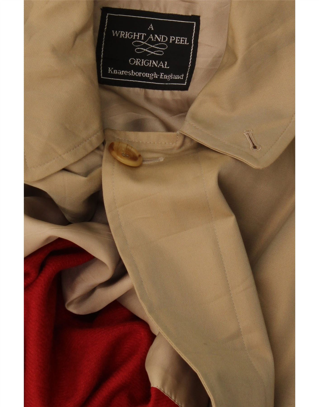 Vintage Herrenmantel UK 40 Large Beige