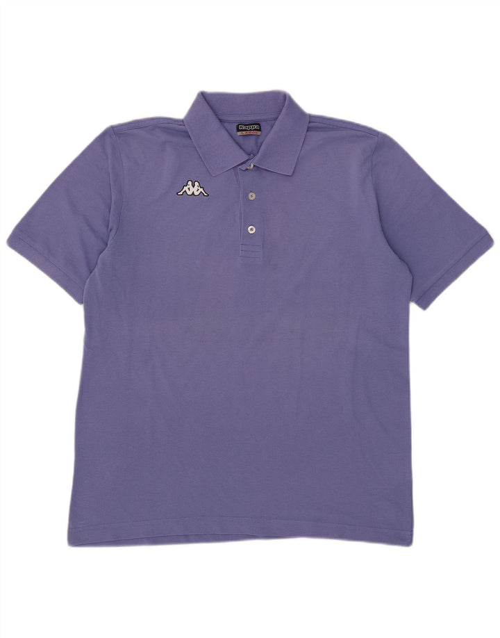 Kappa Herren-Poloshirt, große blaue Baumwolle