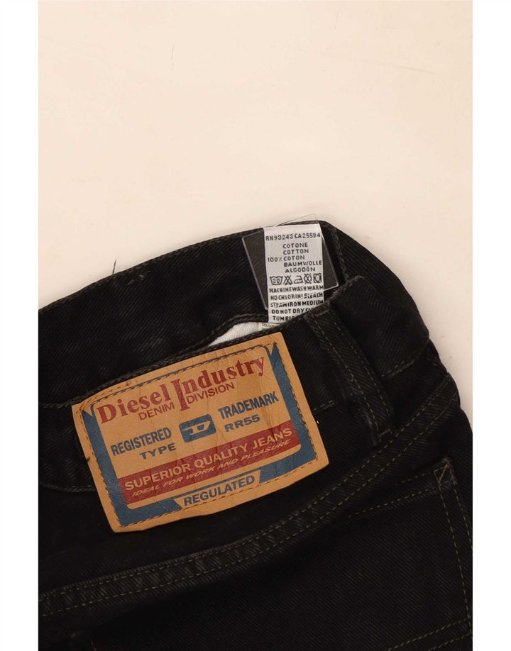 Diesel Damen Bootcut Jeans W31 L33 Schwarze Baumwolle