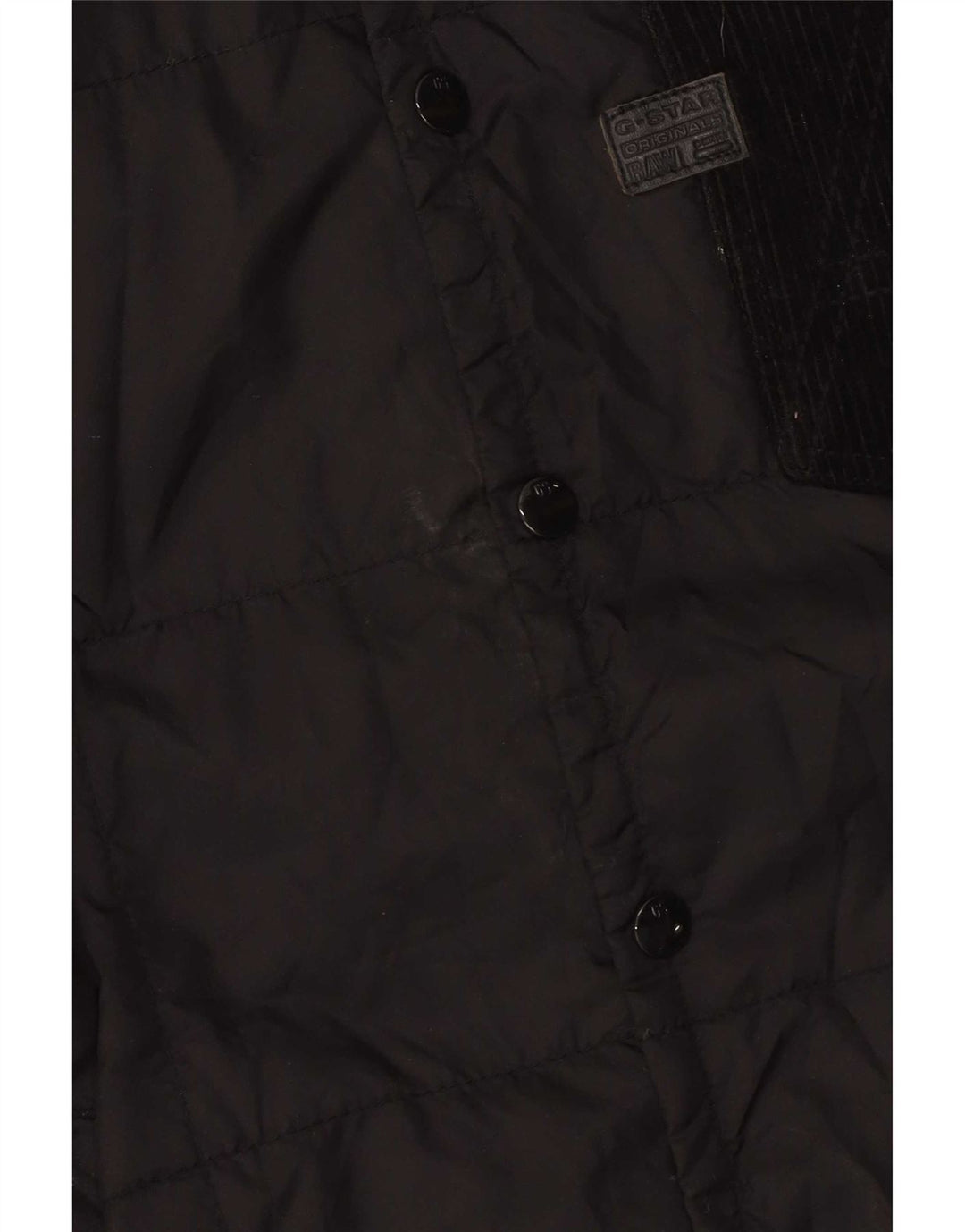 G-Star Herren Wattierte Jacke UK 44 2XL Schwarz Baumwolle