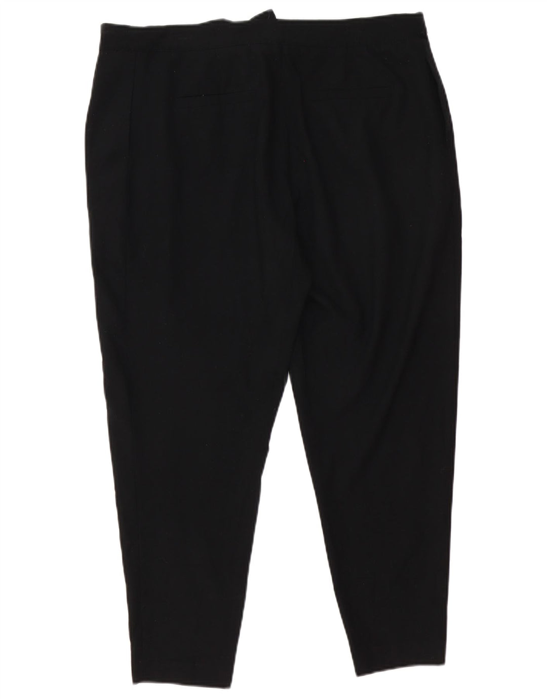 Zara Damen Tapered Casual-Hose, Größe S, W27, L25, Schwarz, Polyester
