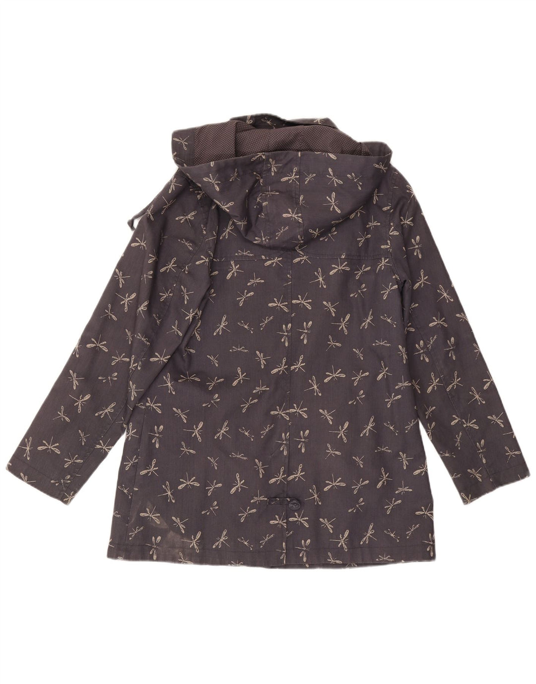 WHITE STUFF Damen-Windbreaker-Jacke, Größe 44, Marineblau, Tiermuster