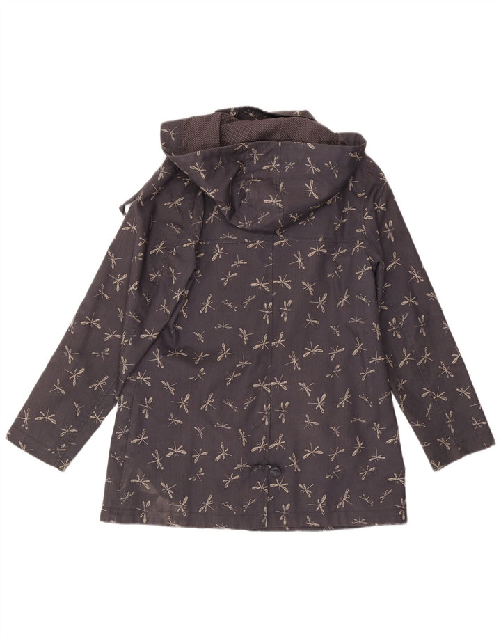 WHITE STUFF Damen-Windbreaker-Jacke, Größe 44, Marineblau, Tiermuster