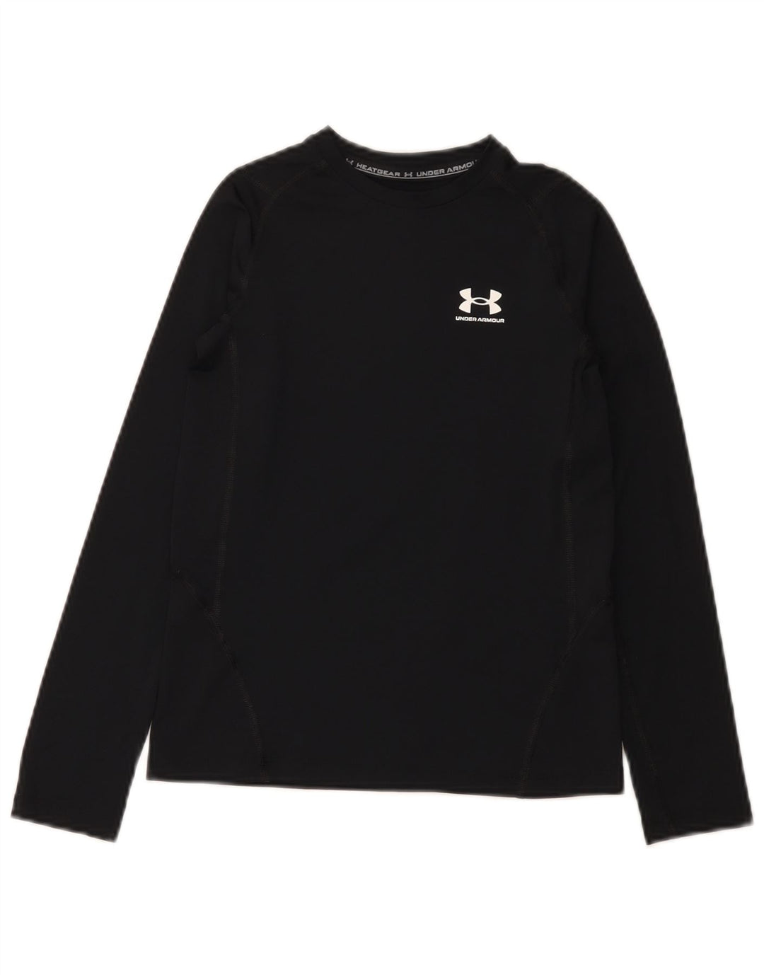 Under Armour Jungen Heat Gear Top Langarm 9–10 Jahre Medium Schwarz