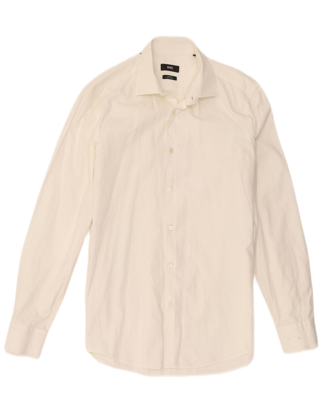 Hugo Boss Herren Slim Fit Hemd Größe 39 15 1/2 Mittelweiß