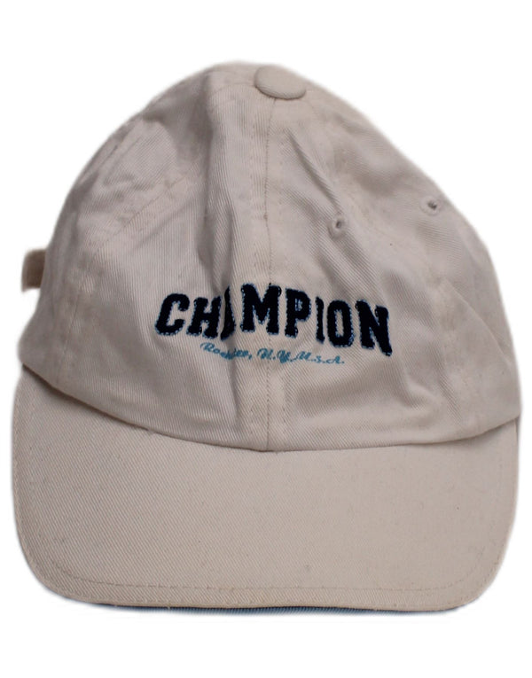 Champion Baseballkappe mit Grafik für Jungen, 6–7 Jahre, Größe S, weiße Baumwolle