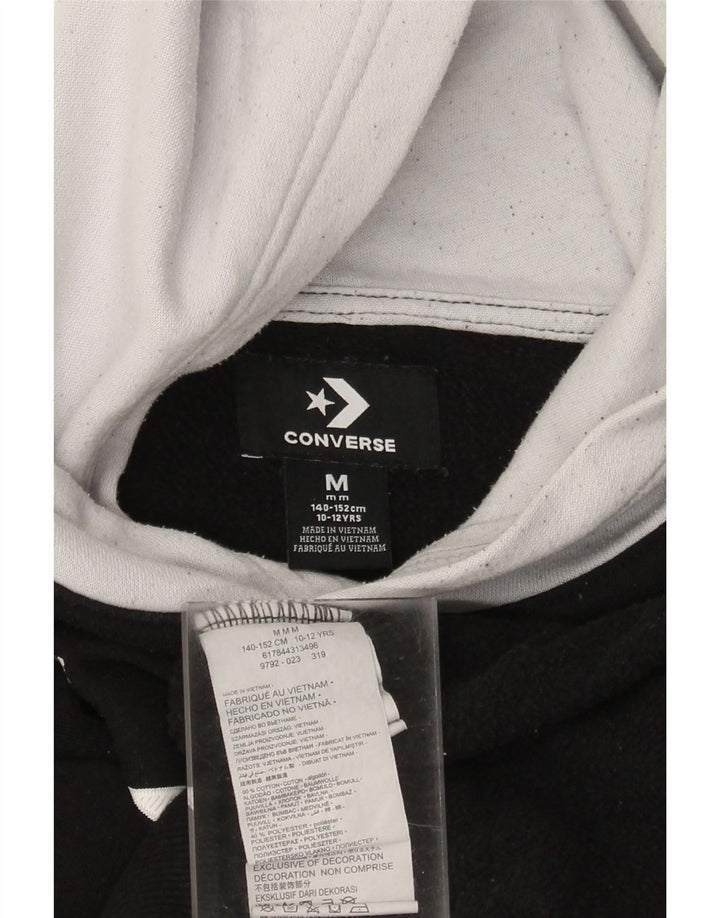 Converse Kapuzenpullover mit Grafik für Jungen, 10–11 Jahre, Mittelschwarz, Farbblock